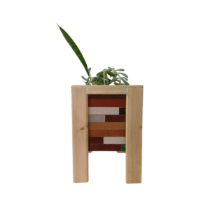 אדנית לעציץ דפנות MDF דגם 5 + שתיל